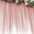 8ftx10ft Dusty Rose Satin Event Curtain Drapes, Backdrop Event Panel - Bell Racket Store