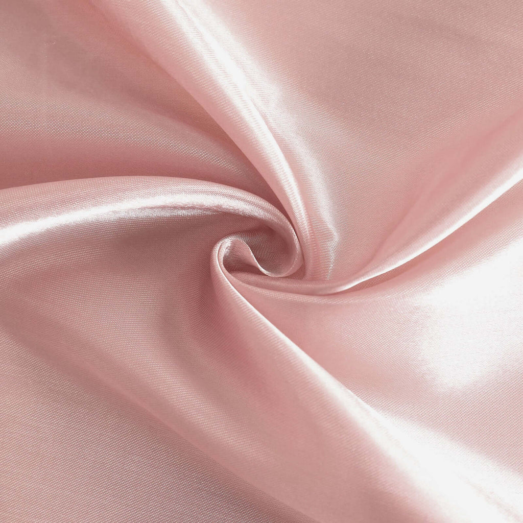 8ftx10ft Dusty Rose Satin Event Curtain Drapes, Backdrop Event Panel - Bell Racket Store