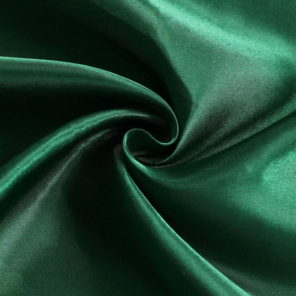 8ftx10ft Hunter Emerald Green Satin Event Curtain Drapes, Backdrop Event Panel - Bell Racket Store