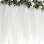 8ftx10ft Ivory Satin Event Curtain Drapes, Backdrop Event Panel - Bell Racket Store