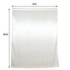 8ftx10ft Ivory Satin Event Curtain Drapes, Backdrop Event Panel - Bell Racket Store
