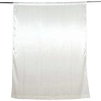 8ftx10ft Ivory Satin Event Curtain Drapes, Backdrop Event Panel - Bell Racket Store