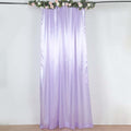 8ftx10ft Lavender Lilac Satin Event Curtain Drapes, Backdrop Event Panel - Bell Racket Store