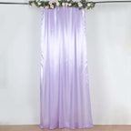 8ftx10ft Lavender Lilac Satin Event Curtain Drapes, Backdrop Event Panel - Bell Racket Store