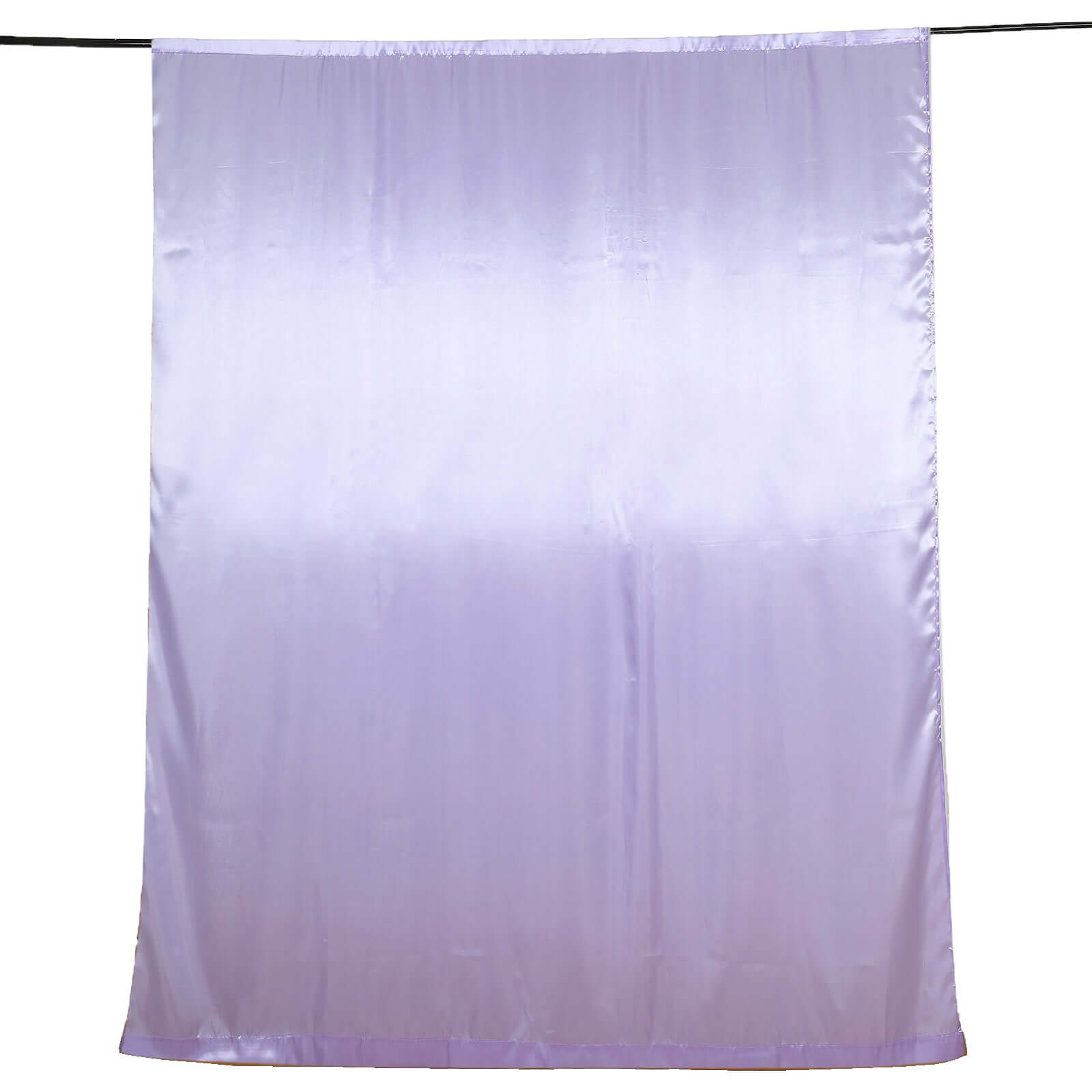 8ftx10ft Lavender Lilac Satin Event Curtain Drapes, Backdrop Event Panel - Bell Racket Store