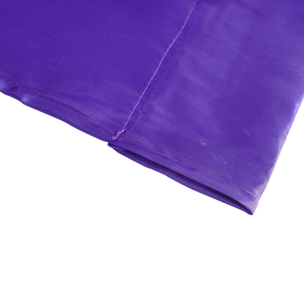 8ftx10ft Purple Satin Event Curtain Drapes, Backdrop Event Panel - Bell Racket Store