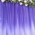 8ftx10ft Purple Satin Event Curtain Drapes, Backdrop Event Panel - Bell Racket Store