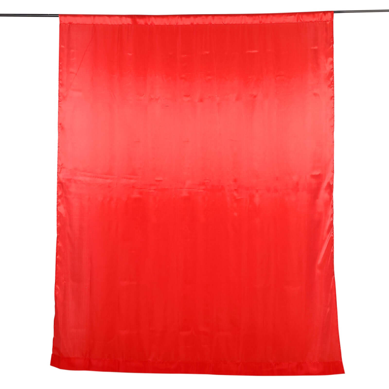 8ftx10ft Red Satin Event Curtain Drapes, Backdrop Event Panel - Bell Racket Store