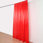 8ftx10ft Red Satin Event Curtain Drapes, Backdrop Event Panel - Bell Racket Store