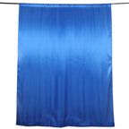 8ftx10ft Royal Blue Satin Event Curtain Drapes, Backdrop Event Panel - Bell Racket Store