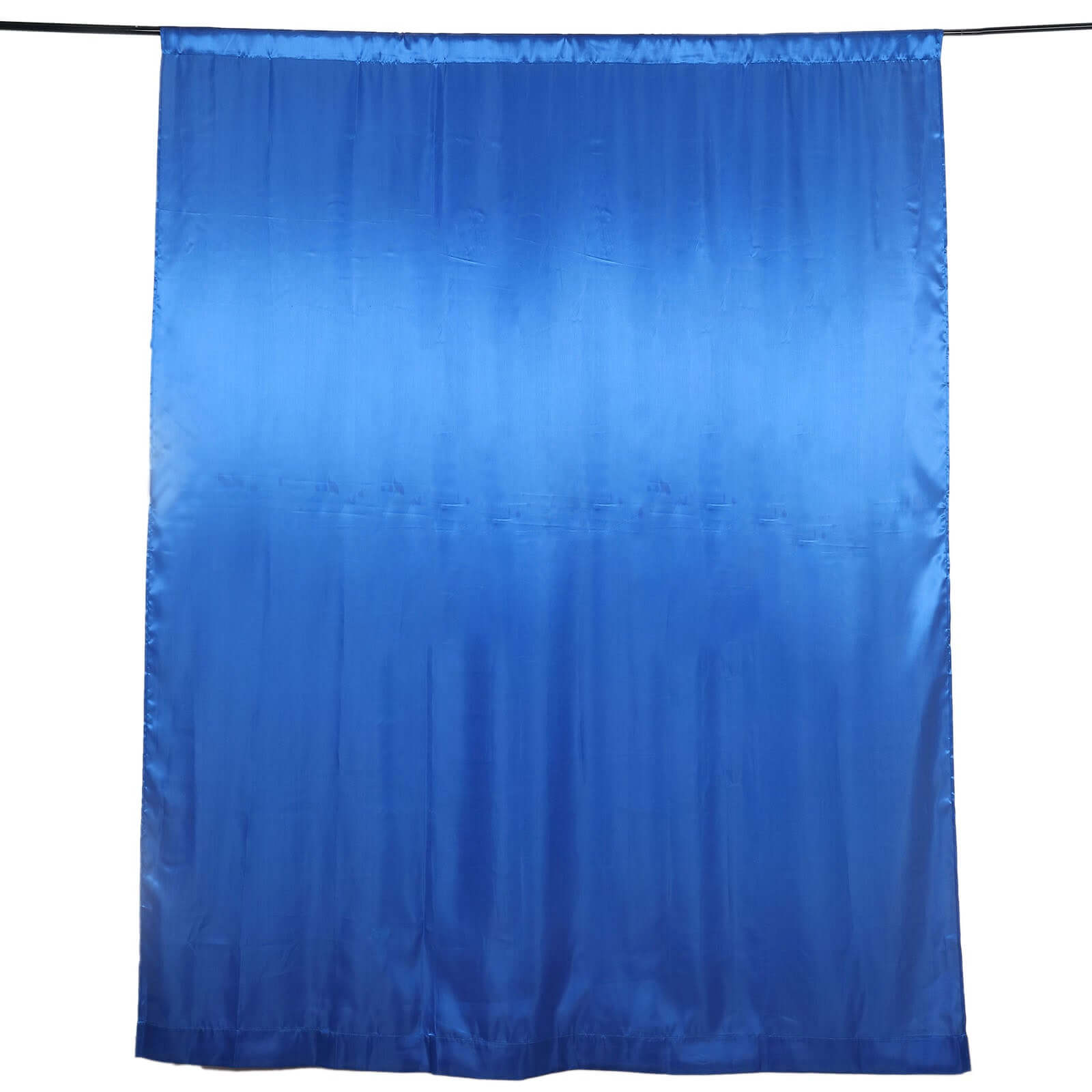 8ftx10ft Royal Blue Satin Event Curtain Drapes, Backdrop Event Panel - Bell Racket Store