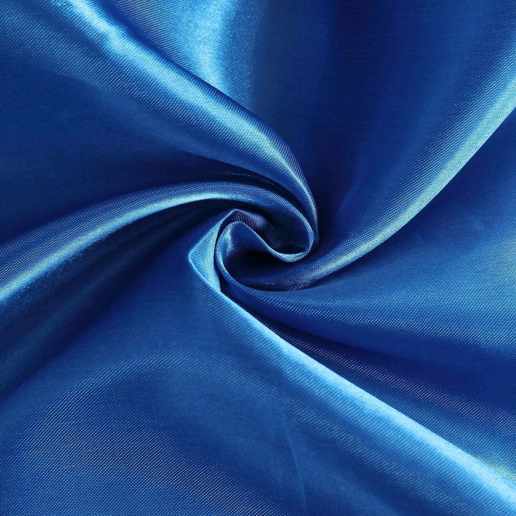 8ftx10ft Royal Blue Satin Event Curtain Drapes, Backdrop Event Panel - Bell Racket Store