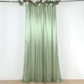 8ftx10ft Sage Green Satin Event Curtain Drapes, Backdrop Event Panel - Bell Racket Store