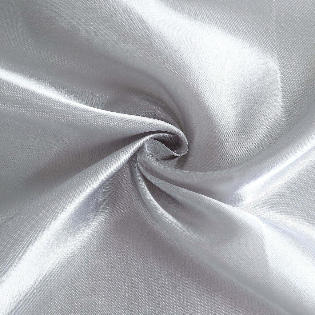 8ftx10ft Silver Satin Event Curtain Drapes, Backdrop Event Panel - Bell Racket Store