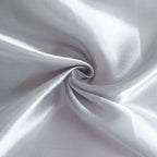 8ftx10ft Silver Satin Event Curtain Drapes, Backdrop Event Panel - Bell Racket Store
