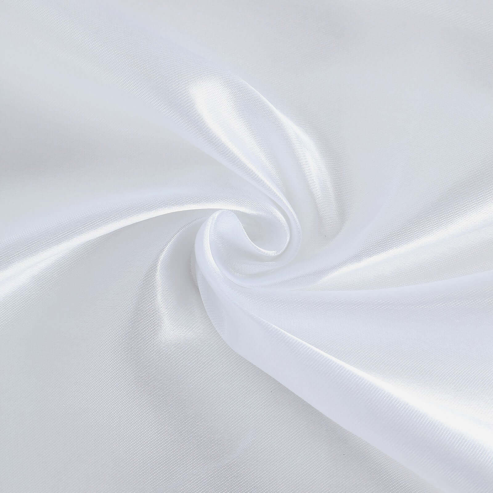 8ftx10ft White Satin Event Curtain Drapes, Backdrop Event Panel - Bell Racket Store