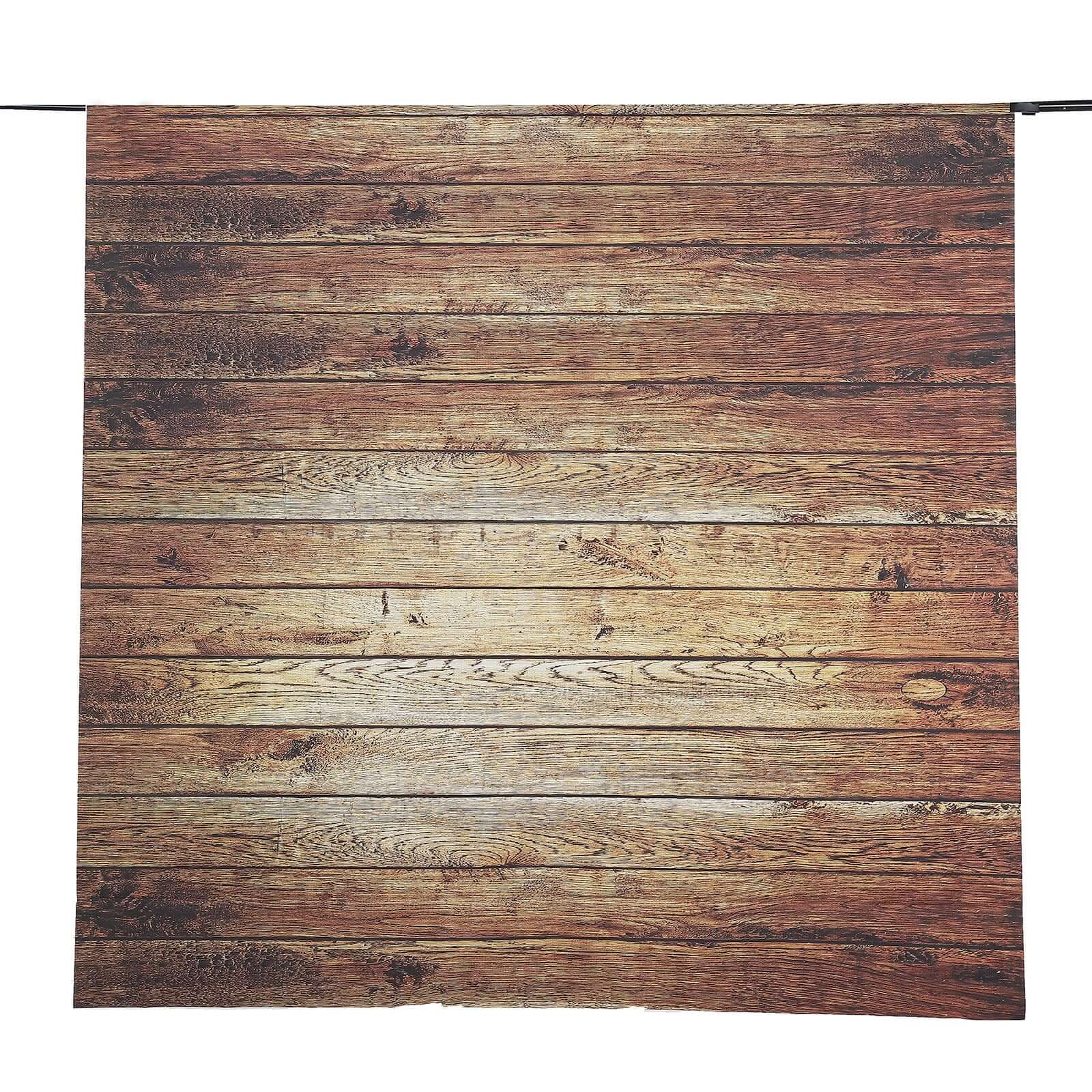 8ftx7ft Vintage Brown Wood Panel Vinyl Retro Photo Shoot Backdrop, Photography Background - Bell Racket Store