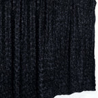 8ftx8ft Black Satin Rosette Event Curtain Drapes, Backdrop Event Panel - Bell Racket Store