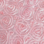 8ftx8ft Blush Satin Rosette Event Curtain Drapes, Backdrop Event Panel - Bell Racket Store