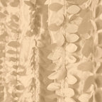 8ftx8ft Champagne 3D Leaf Petal Taffeta Event Curtain Drapes, Backdrop Event Panel With Rod Pocket - Bell Racket Store