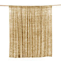 Champagne Crushed Velvet Backdrop Curtain â€“ 8ft x 8ft Event Drape with Rod Pocket, Privacy Panel for Photo Booths & Events