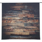 8ftx8ft Dark Brown 3D Wood Panel Vinyl Party Photography Backdrop, Photo Shoot Natural Background - Bell Racket Store