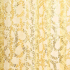 8ftx8ft Gold Embroider Sequin Event Curtain Drapes, Sparkly Sheer Backdrop Event Panel With Embroidery Leaf - Bell Racket Store