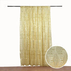 8ftx8ft Gold Geometric Sequin Event Curtain Drapes with Satin Backing, Seamless Opaque Sparkly Backdrop Event Panel in Diamond Glitz Pattern - Bell Racket Store