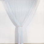 8ftx8ft Iridescent Blue Sequin Event Curtain Drapes, Backdrop Event Panel - Bell Racket Store