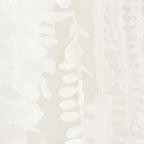 8ftx8ft Ivory 3D Leaf Petal Taffeta Event Curtain Drapes, Backdrop Event Panel With Rod Pocket - Bell Racket Store