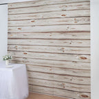 8ftx8ft Rustic White Washed Wood Panel Vinyl Photography Backdrop, Party Photo Booth Background - Bell Racket Store