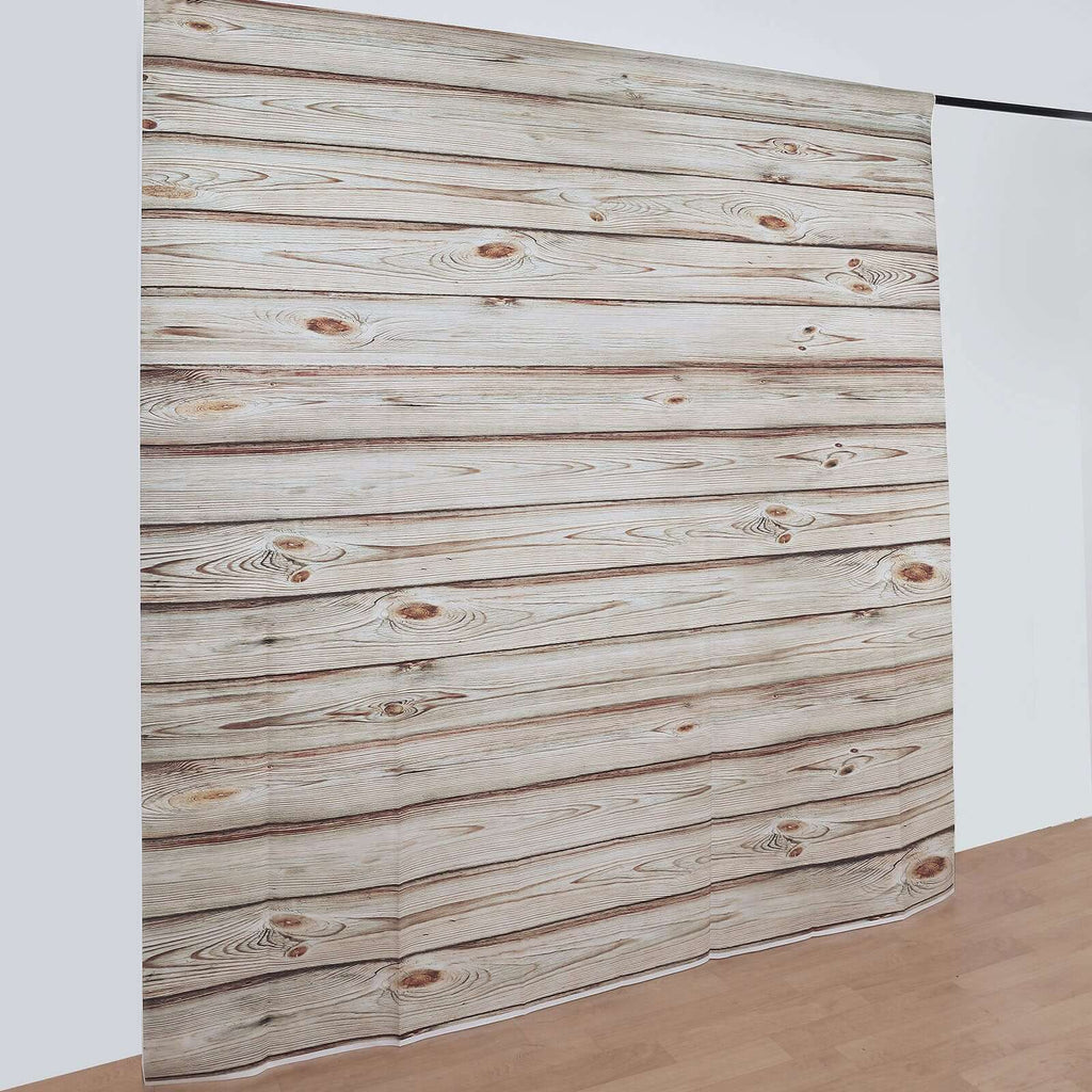 8ftx8ft Rustic White Washed Wood Panel Vinyl Photography Backdrop, Party Photo Booth Background - Bell Racket Store