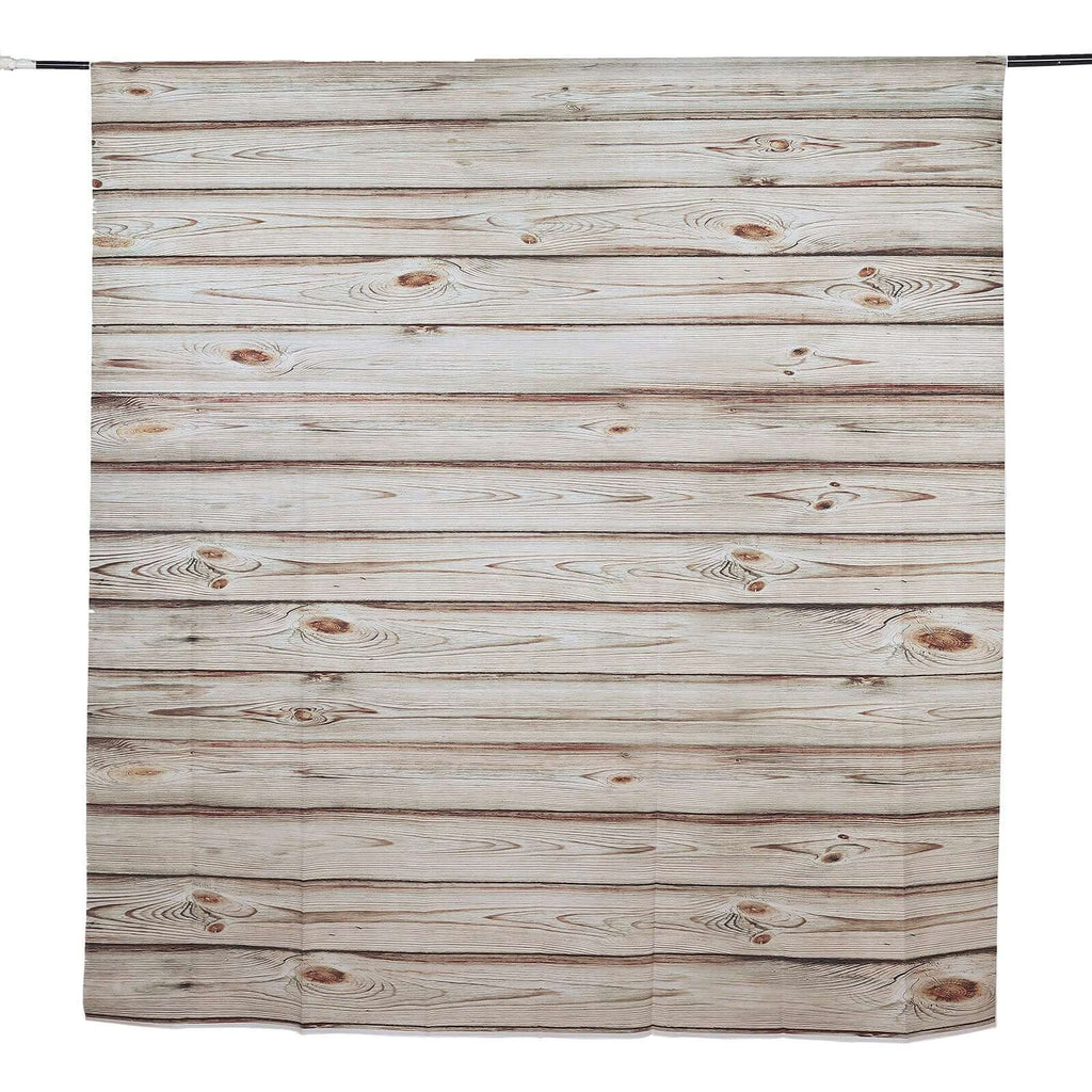 8ftx8ft Rustic White Washed Wood Panel Vinyl Photography Backdrop, Party Photo Booth Background - Bell Racket Store