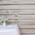 8ftx8ft Rustic White Washed Wood Panel Vinyl Photography Backdrop, Party Photo Booth Background - Bell Racket Store