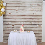 8ftx8ft Rustic White Washed Wood Panel Vinyl Photography Backdrop, Party Photo Booth Background - Bell Racket Store