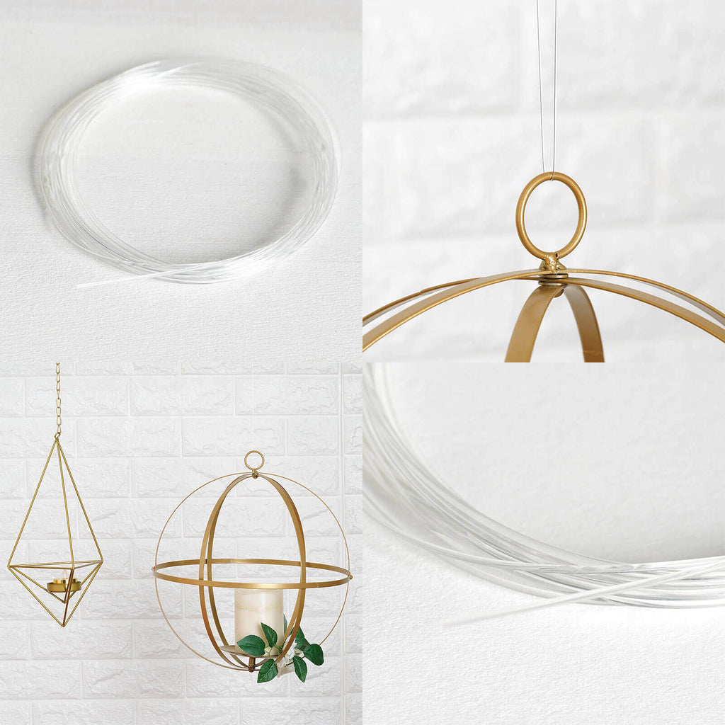 9ft Clear Plastic Craft Wire, Invisible Hanging Wire