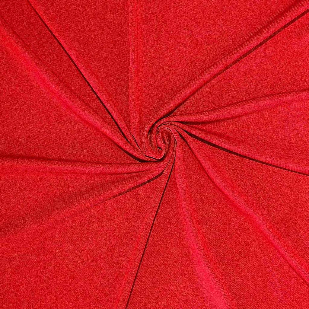 Stretch Spandex Chair Cover Red for Folding Chairs - Reusable & Wrinkle-Resistant 160GSM Fitted Slipcover