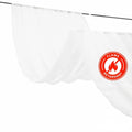 10ftx30ft White Sheer Ceiling Drape Curtain Panels Durable Flame Resistant Fabric