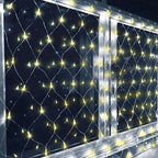 20ftx10ft Clear 600 LED Fish Net Lights, Fairy String Lights With 8 Modes