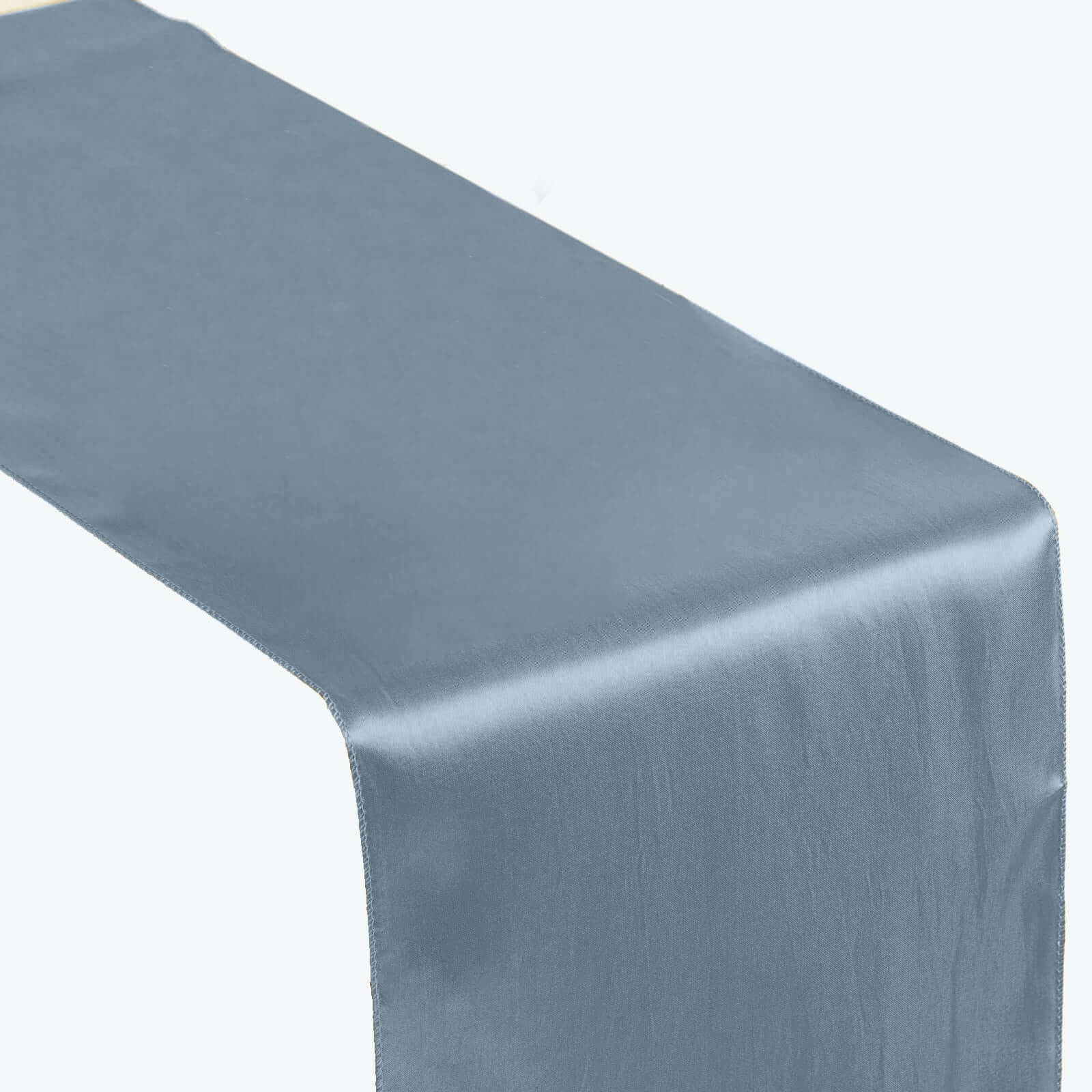 Satin 12"x108" Table Runner Dusty Blue - Stylish Table Linen