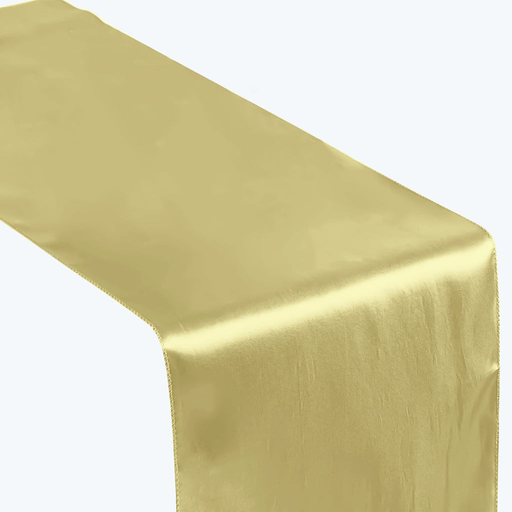 Satin 12"x108" Table Runner Champagne - Stylish Table Linen