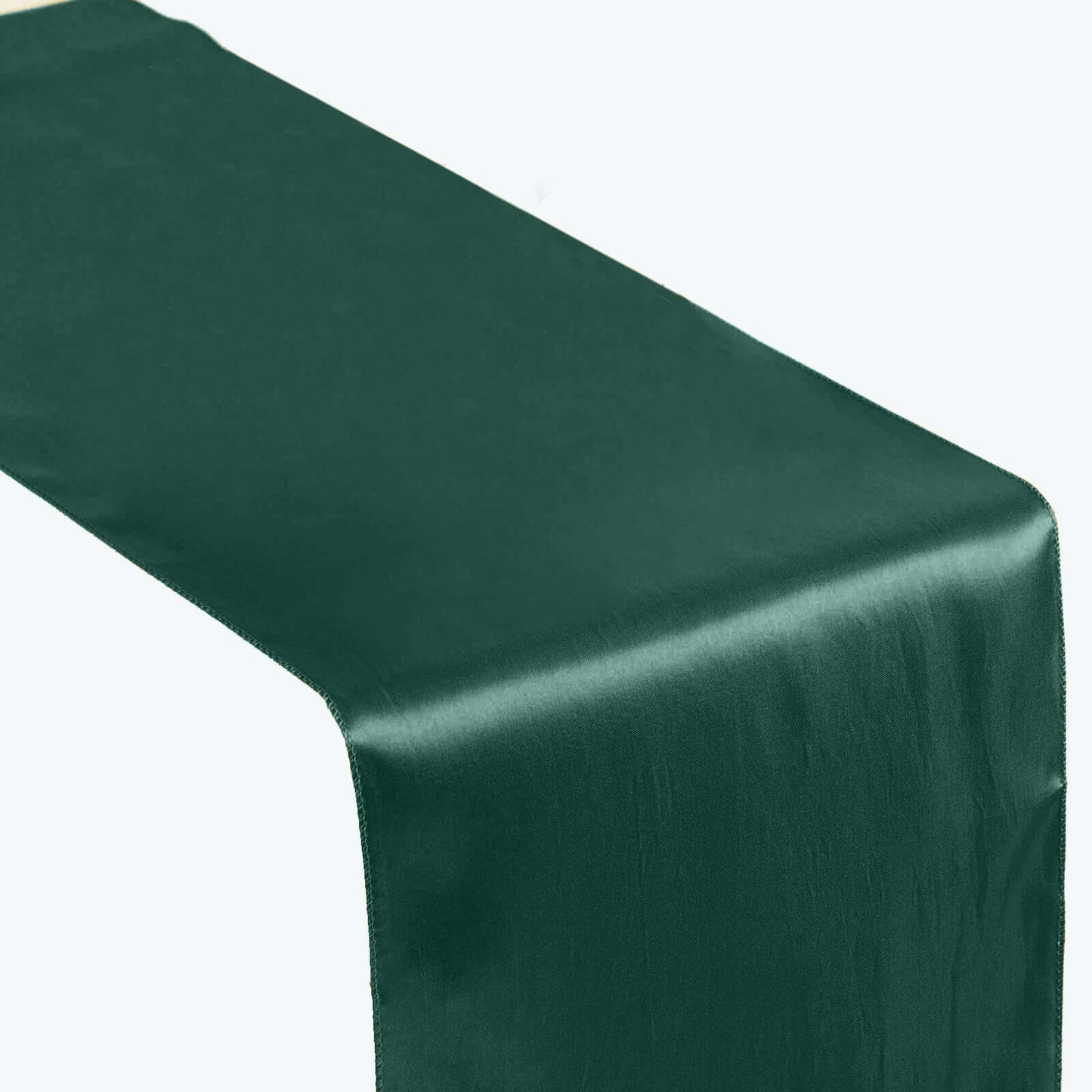Satin 12"x108" Table Runner Hunter Emerald Green - Stylish Table Linen
