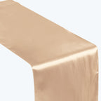 Satin 12"x108" Table Runner Nude - Stylish Table Linen