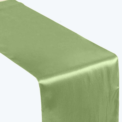 Satin 12"x108" Table Runner Sage Green - Stylish Table Linen