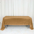 Sequin 60"x126" Rectangle Tablecloth Gold - Glittering Finish for Vibrant Celebrations