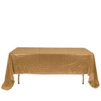 Sequin 60"x126" Rectangle Tablecloth Gold - Glittering Finish for Vibrant Celebrations