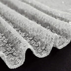 Sequin 60"x126" Rectangle Tablecloth Silver - Glittering Finish Table Cover