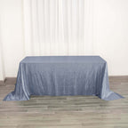 Sequin 90"x132" Rectangle Tablecloth Dusty Blue - Seamless Sparkly Table Cover