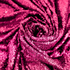 Sequin 90"x132" Rectangle Tablecloth Fuchsia - Seamless Sparkly Table Cover