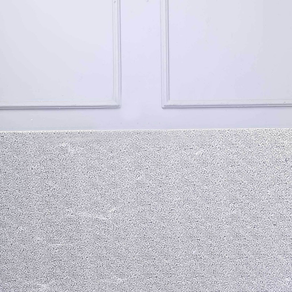Sequin 90"x156" Rectangle Tablecloth White - Seamless Twinkling Design for Chic Celebrations